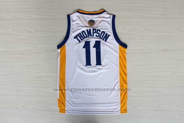 Maglia Golden State Warriors Klay Thompson #11 Bianco